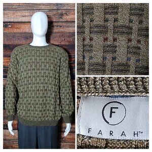 Farah Sweater Mens XL Lattice Knit